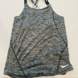 Girls large Nike black racer back tank